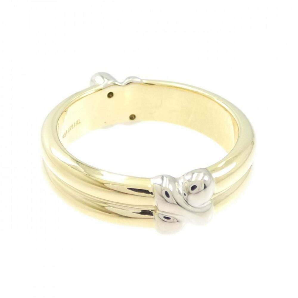 TIFFANY Gold Diamond Ring - Picture 3 of 5
